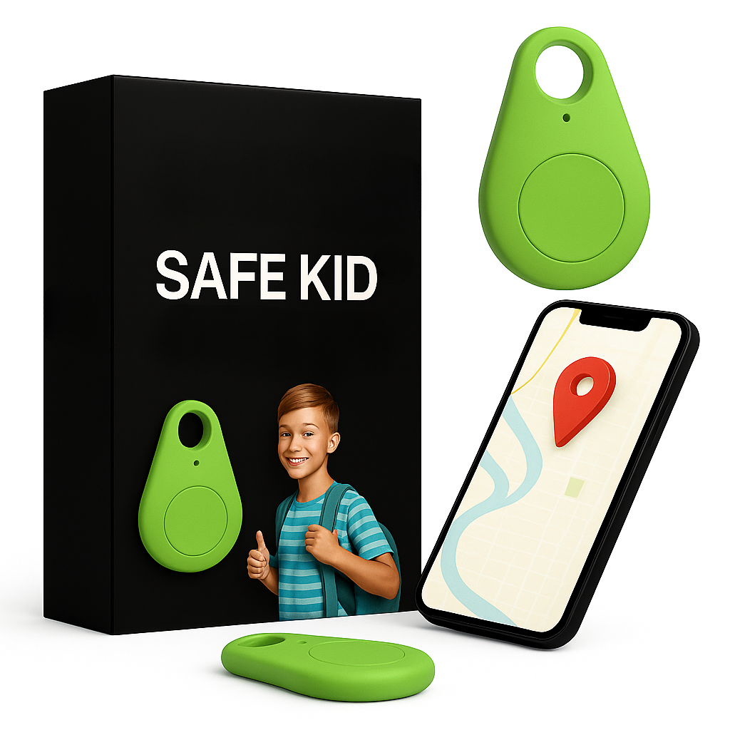 KidiSafe GPS Locator For Kids With Live Location And SOS Waterproof