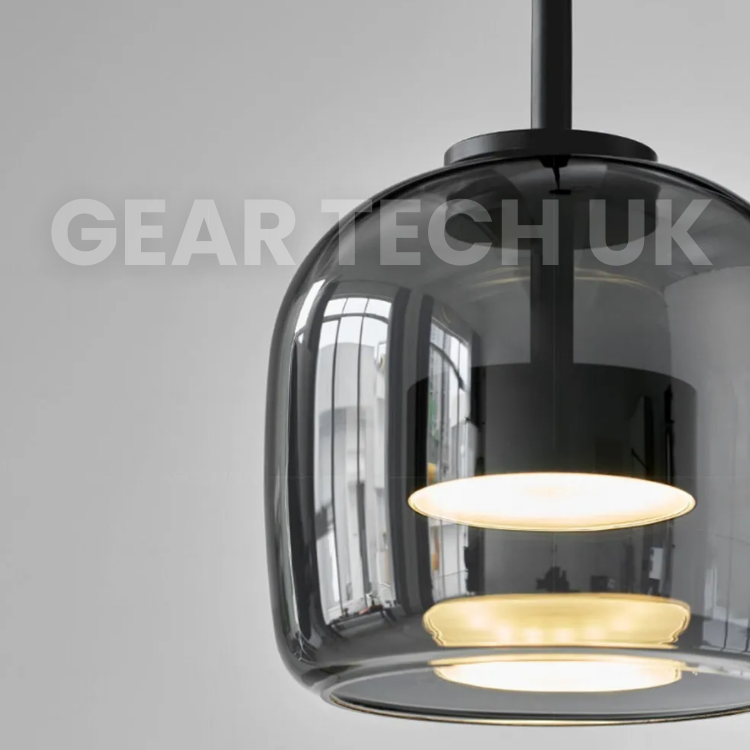 Arden Nordic Pendant Light With Smoky Glass For Kitchen Islands And Dining Areas