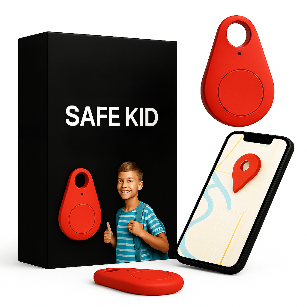 KidiSafe GPS-Tracker für Kinder mit Live-Standort und SOS, wasserdicht