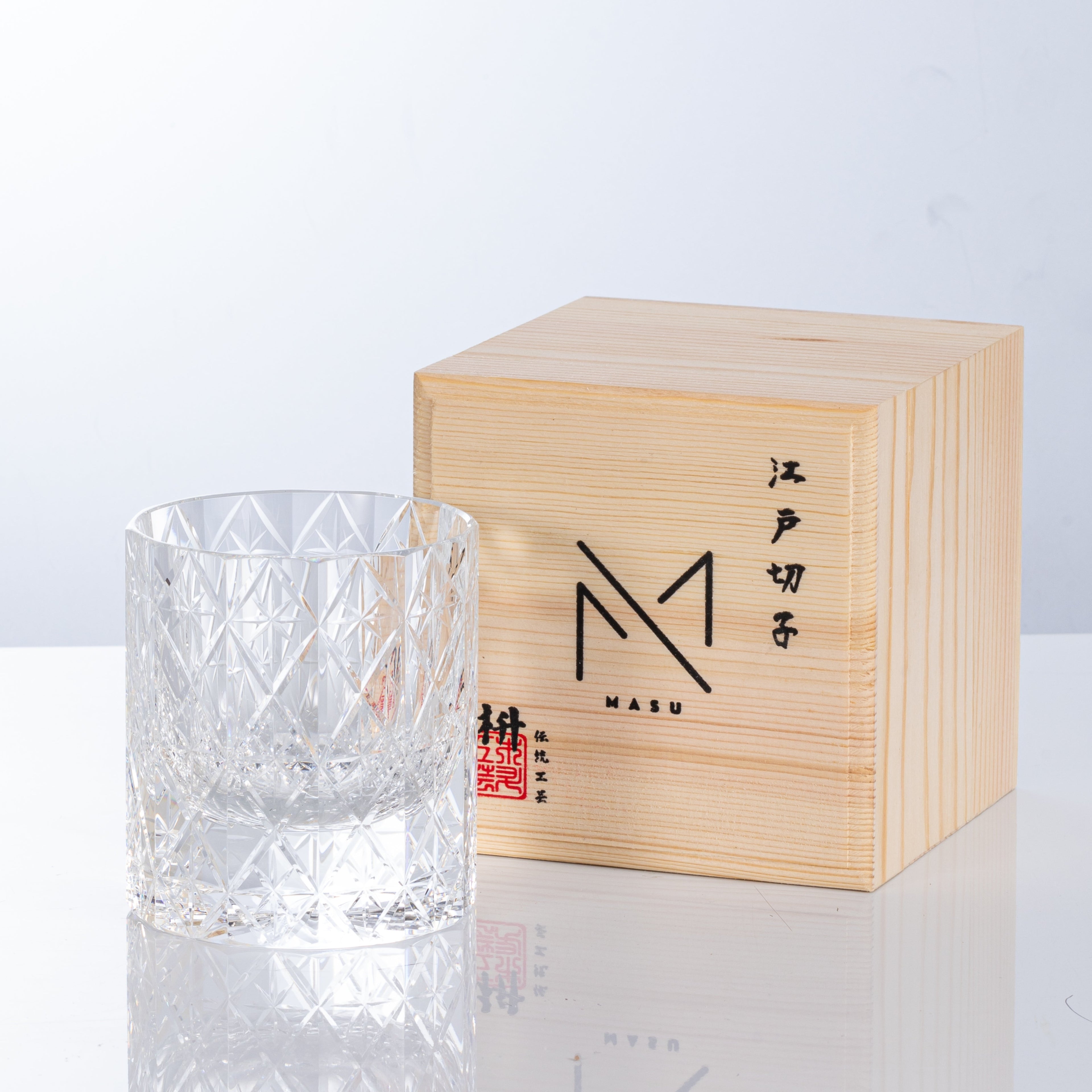 Hoshira Whisky Glass Celestial Handcrafted In Wooden Box