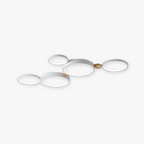 NovaLumen White Gray Metal Ceiling Light Modern Decor