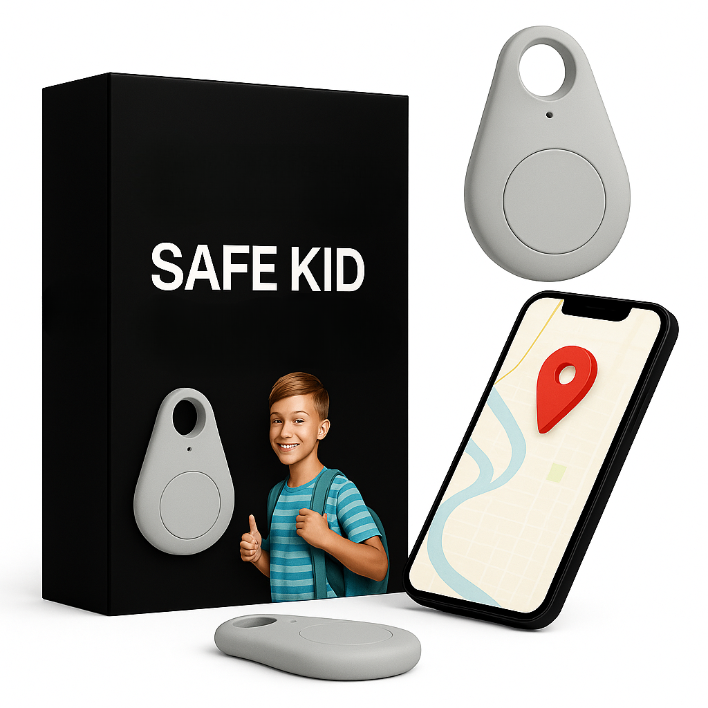 KidiSafe GPS Locator For Kids With Live Location And SOS Waterproof