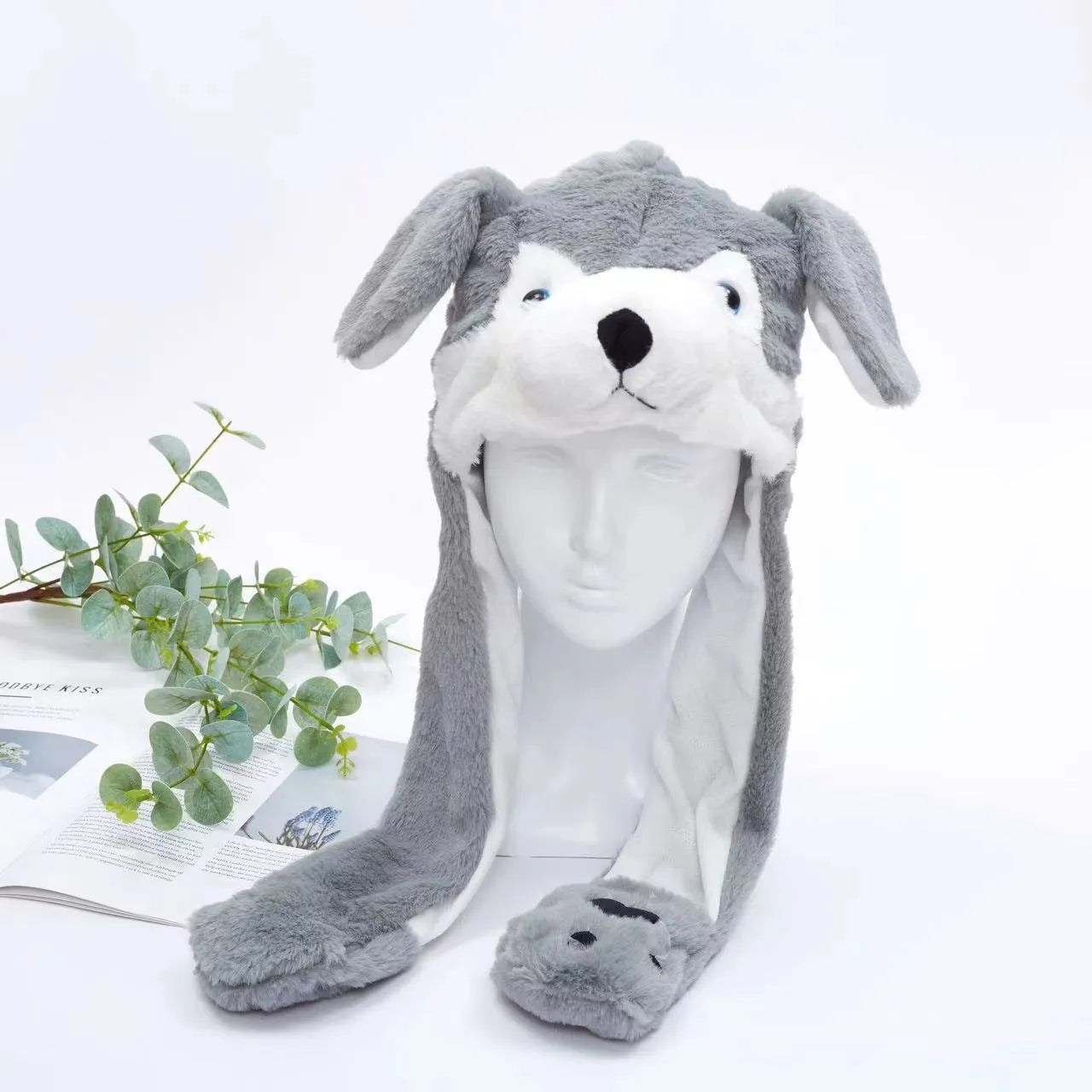 Funny hat with wobbly ears