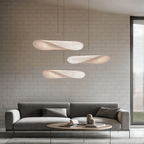 Nordic Glow Lyra Premium LED Chandelier With Silk Leaf