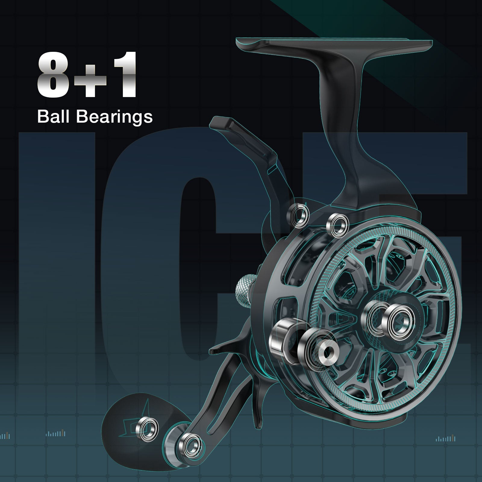 Piscifun ICX Carbon Reel For Ice Fishing Featuring Magnetic Drop And Structure Upgrade