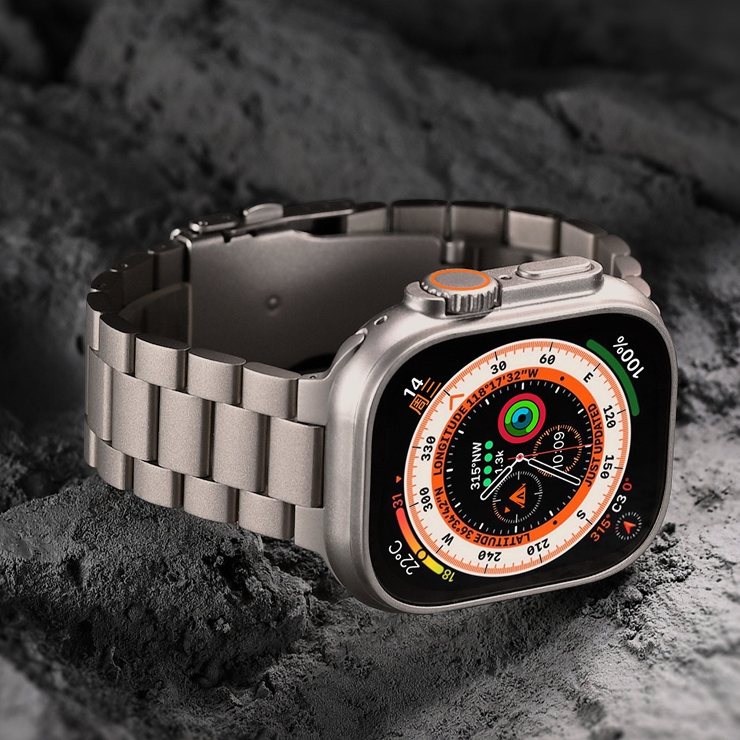 Kestrel Titanium Band For Apple Watch With Enhanced Safety Buckle