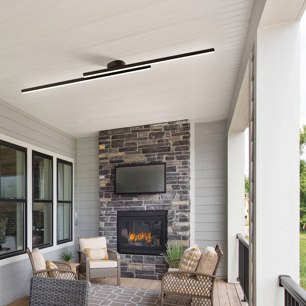 Minimalist Aluminum LED Ceiling Light By LumenVale For Living Rooms Design