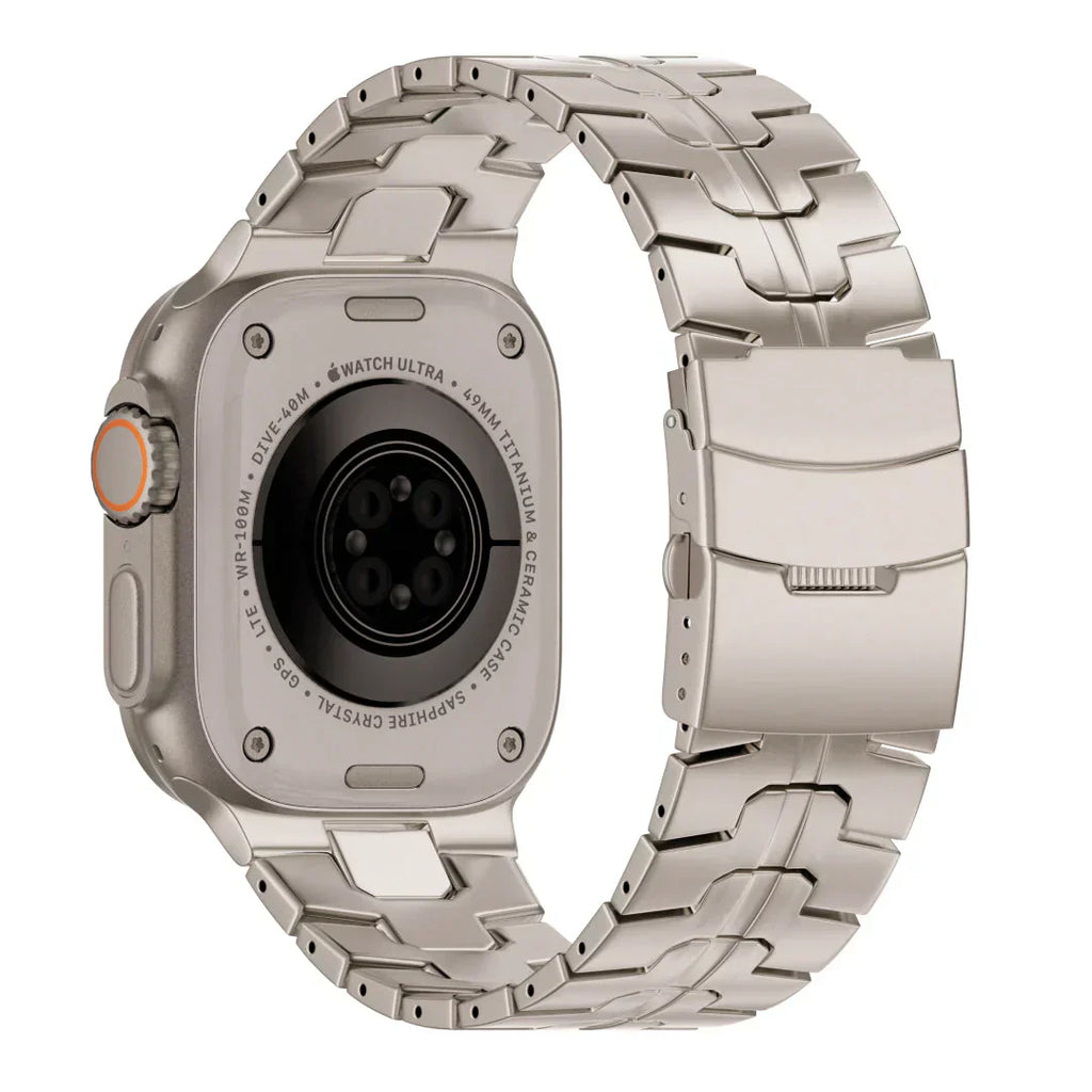 Tali Titanium Aurex Ringan Gred Dua Titanium Tahan Lama Serasi Dengan Apple Watch