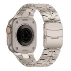 Tali Titanium Aurex Ringan Gred Dua Titanium Tahan Lama Serasi Dengan Apple Watch