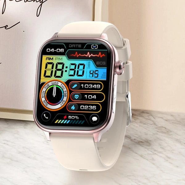 שעון חכם Aleron Health למעקב אחר נתוני בריאות ועיצוב עמיד למים