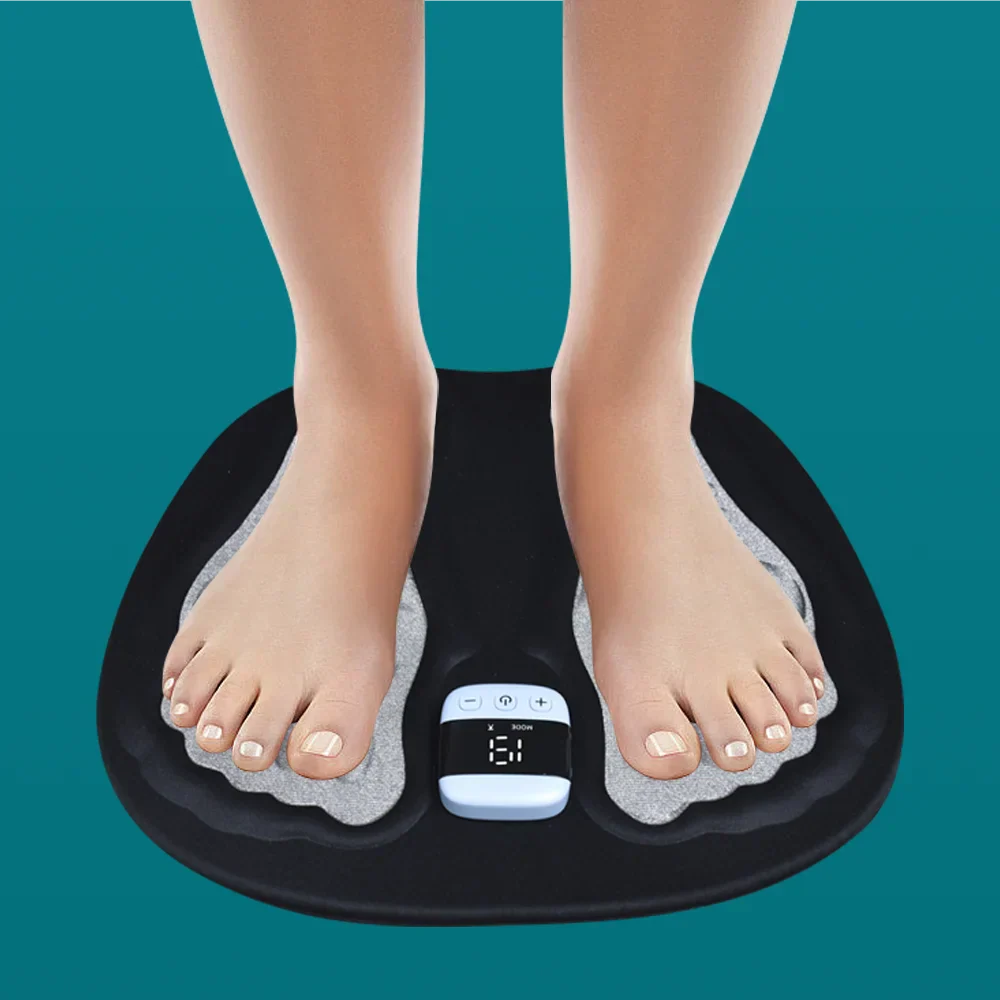 Almohadilla EMS para pies con enchufe para aliviar la fatiga diaria de las piernas, pies hinchados y mala circulación
