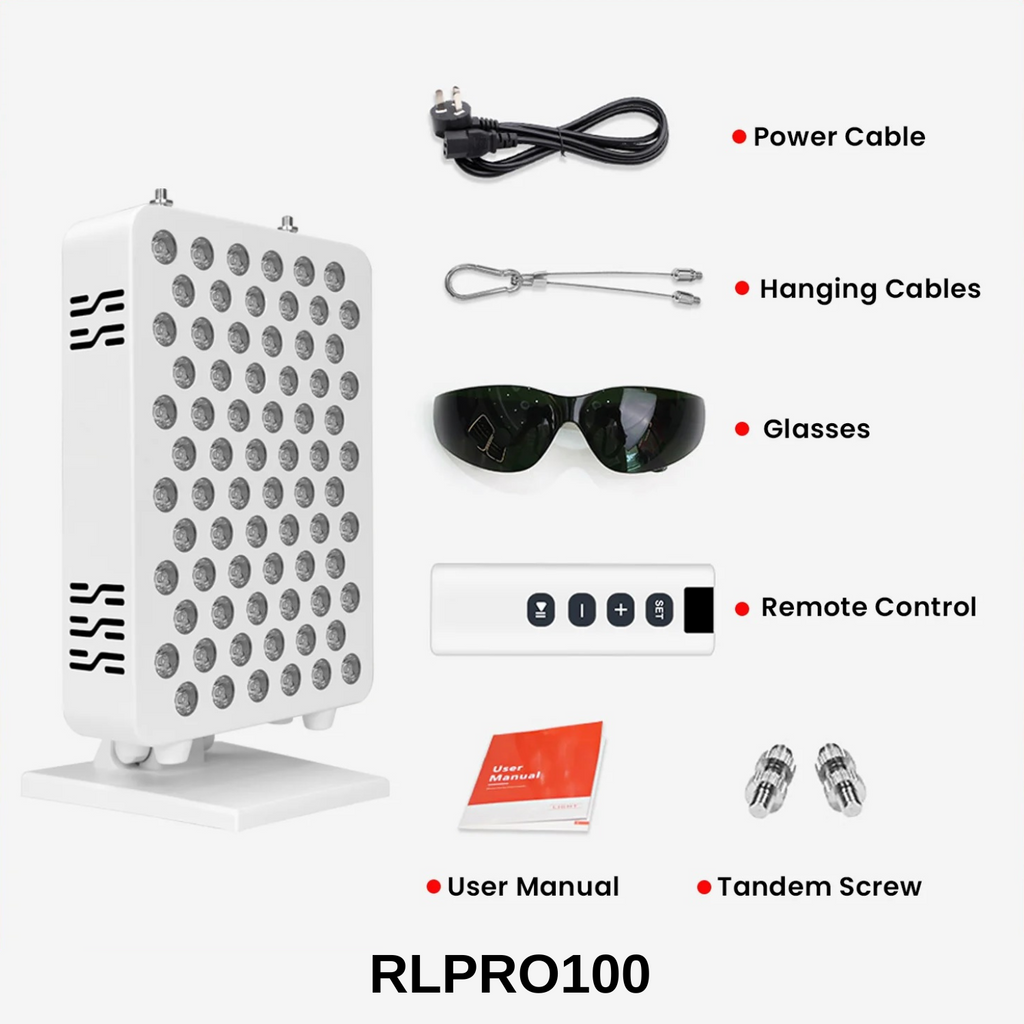 RLPRO Nine Wave Red Light Panel For Skin Health At Home