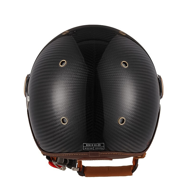 Featherweight Carbon Fiber Helmet For Motorcycle Use With CE Certification