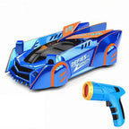 Laser-Guided RC Car That Climbs Walls Ceilings And Floors For Young Racers