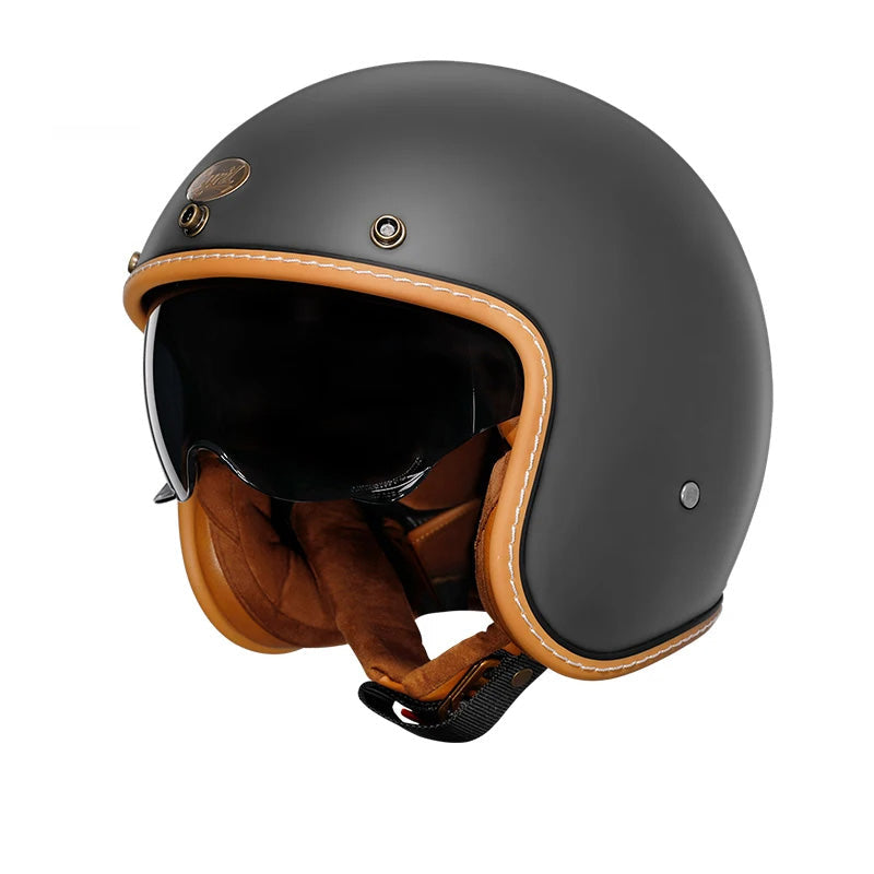 JetLite Retro opengezichthelm met veerlichte comfort voor rijders