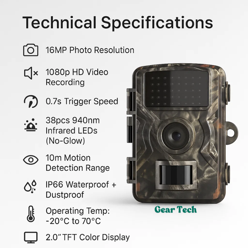 SylvaCam Scout Night Vision Trail Camera For Wildlife Outdoors