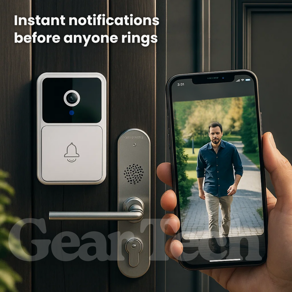 1080P Doorbell And Motion Alerts With Two Way Audio Wireless