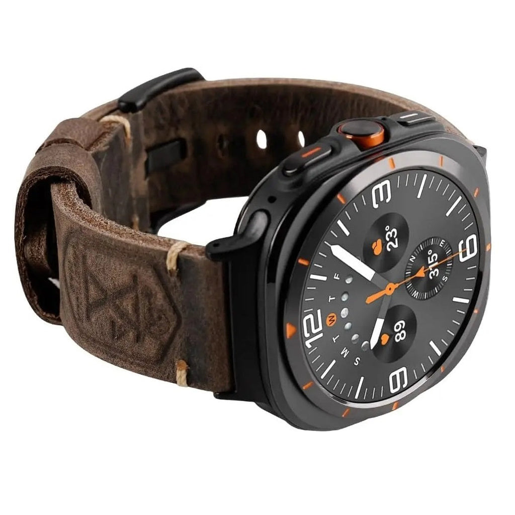 Ardentora Leather Band With Vintage Look For Samsung Watch Ultra
