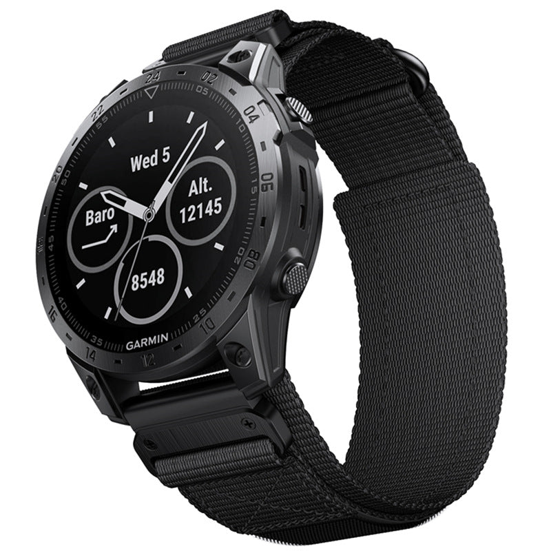 RidgeLine Nylon Watch Band For Garmin Tactix And Fenix Series 6 6X 7 7X 8