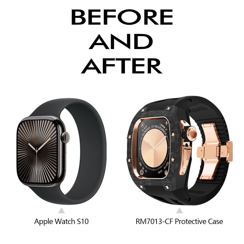 NovaCarb S10 Carbon Fiber And Titanium Apple Watch Retrofit Kit