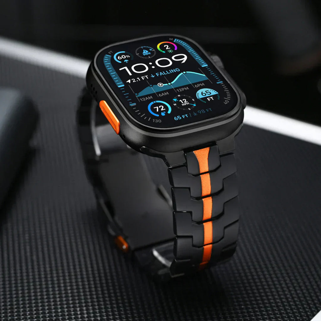 Tali Titanium Aurex Ringan Gred Dua Titanium Tahan Lama Serasi Dengan Apple Watch