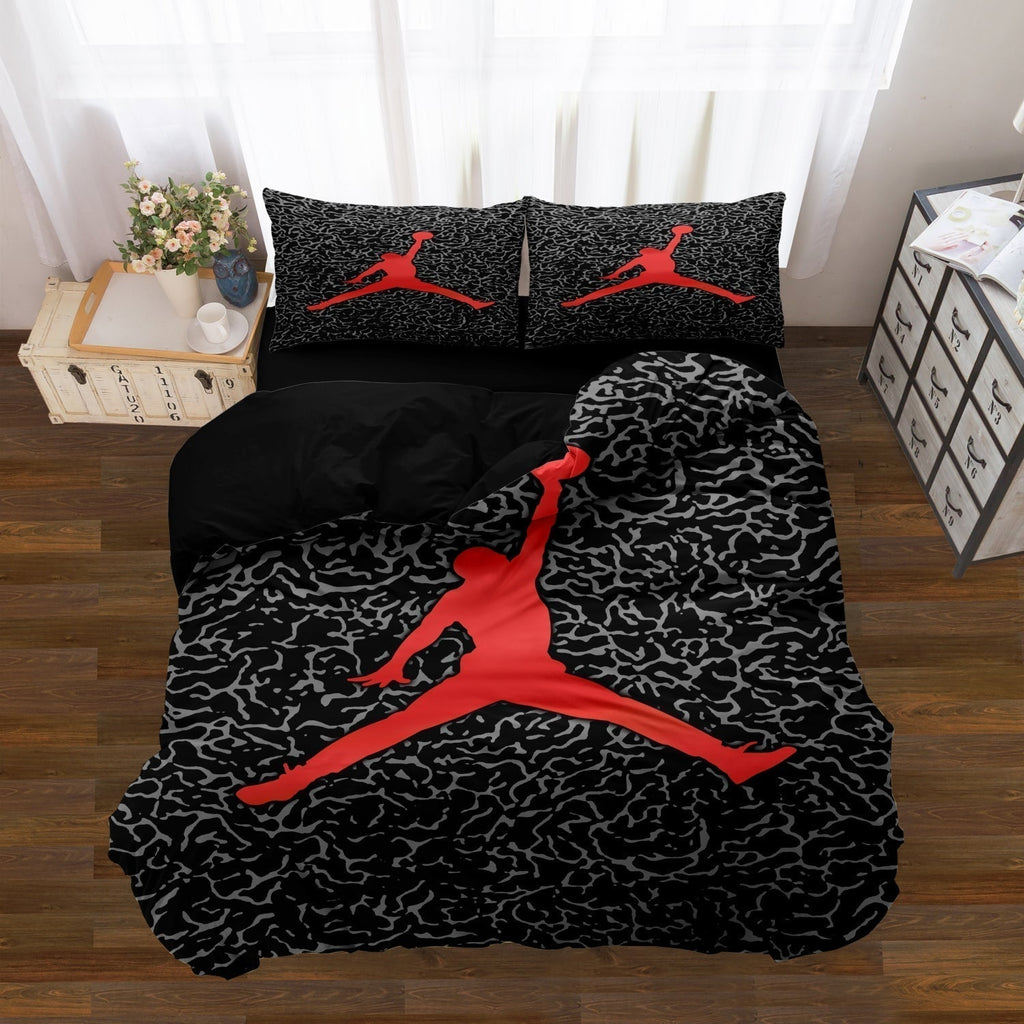 BounceNest Junior Yorgan Kılıfı Yumuşak Mikrofiber Malzemeden Basketbol Temalı
