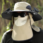 Pălărie solară cu ventilator de răcire încorporat