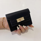 Minimalist PU Leather Zipper Card Holder