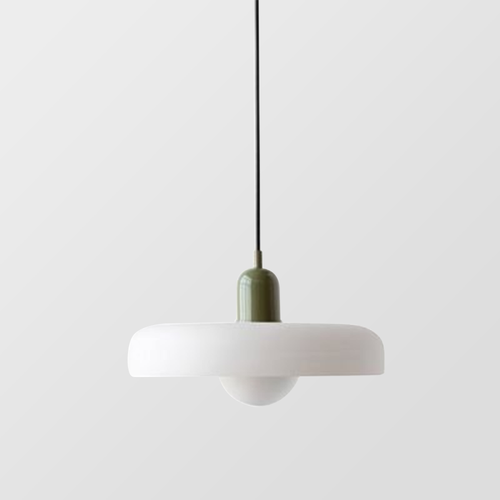 Liora Bauhaus Glass Pendant Light With Height Adjustment