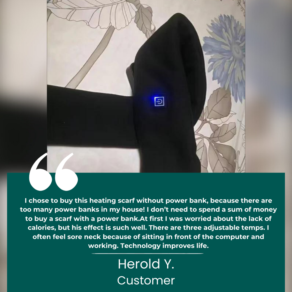 ThermaLuxe Heated Neck Warmer For UK Winters Comfort On The Move