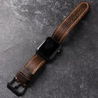 Pasek do Apple Watch wykonany z wysokiej jakości skóry bydlęcej pierwszej warstwy