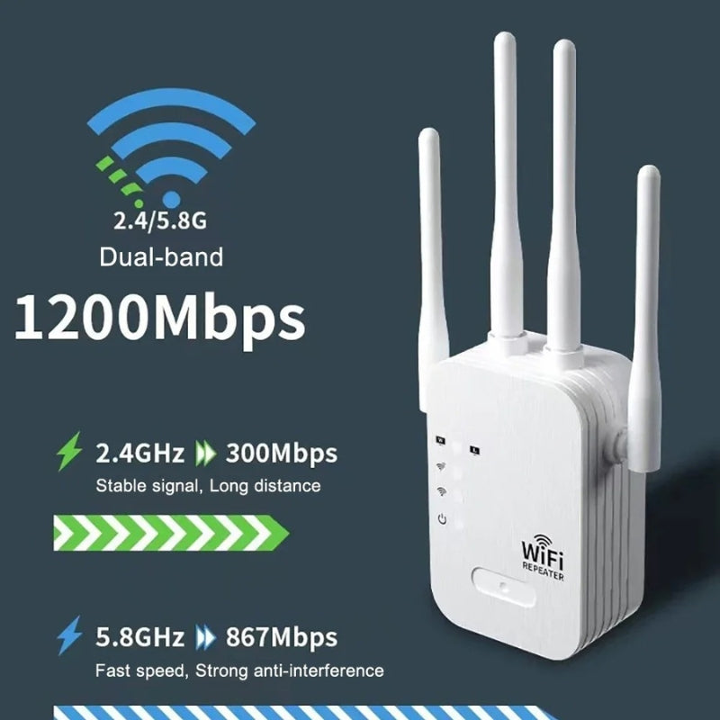 Gardex ulkoinen WiFi-vahvistin puutarhan ja toimiston alueille