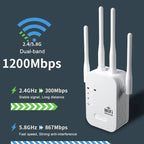Gardex ulkoinen WiFi-vahvistin puutarhan ja toimiston alueille