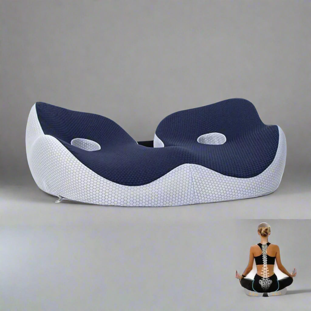 AetherFlex ergonómikus memóriahabos ülőpárna testtartás támogatására