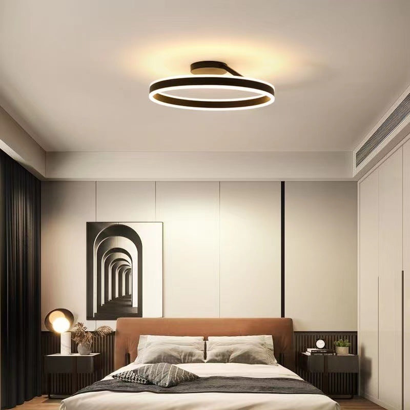 Luce da soffitto LumaAura Radiant in tono oro per soggiorni