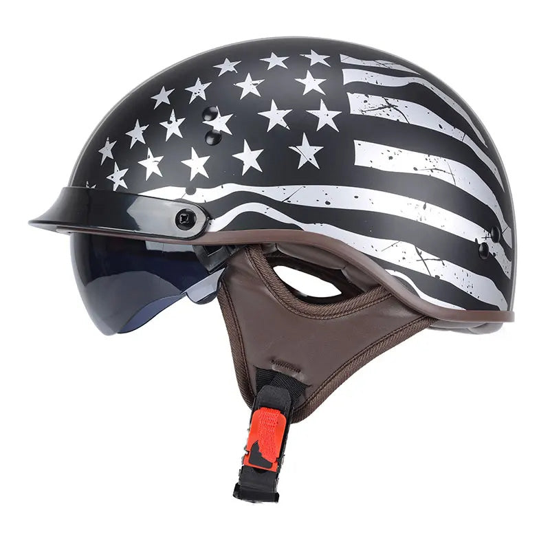 AeroShield Street Riding Helmet With Sunglasses Style UV Visor DOT Approved