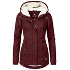 Nordhaven Women's Quilted Waterproof Winter Coat With Hood
