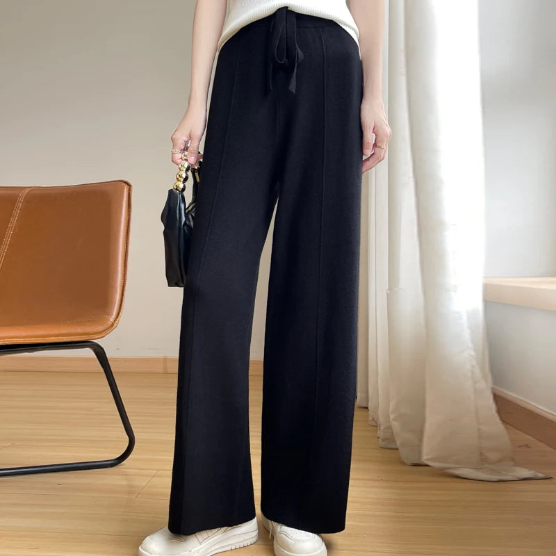 Aurelle New Season Relaxed Fit Cashmere Trousers Everyday Wear