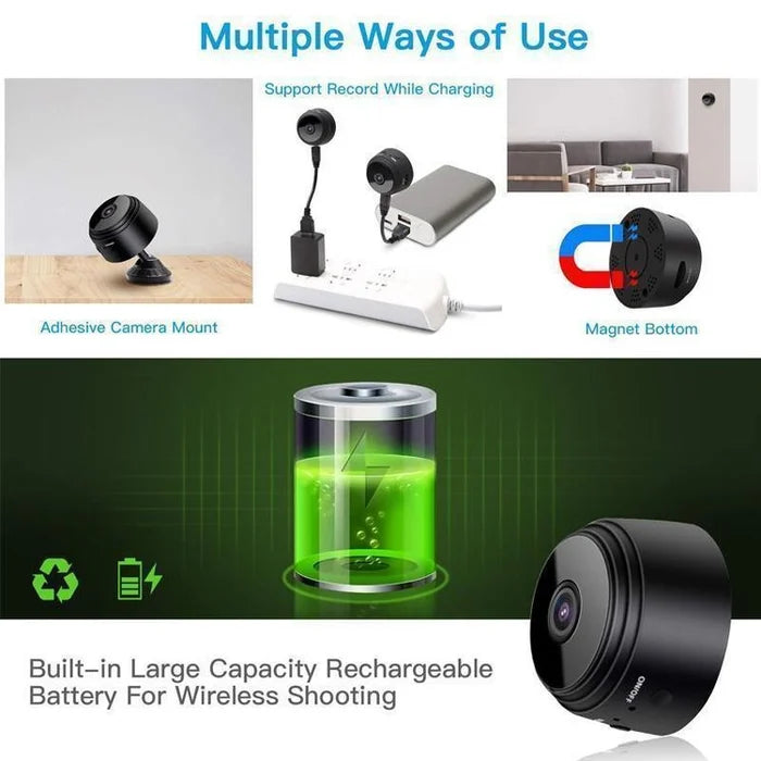 Nextri 1080P Wireless Camera With Magnetic Feature For Home Office Use