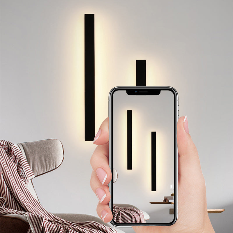 Nyx Black LED Finish Edition Linear Wall Light Outdoor