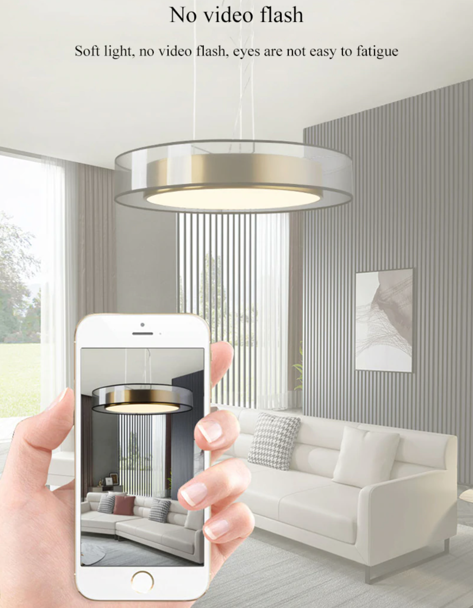 Zentra TriLight Deckenleuchte mit drei Farben für Aufputzmontage