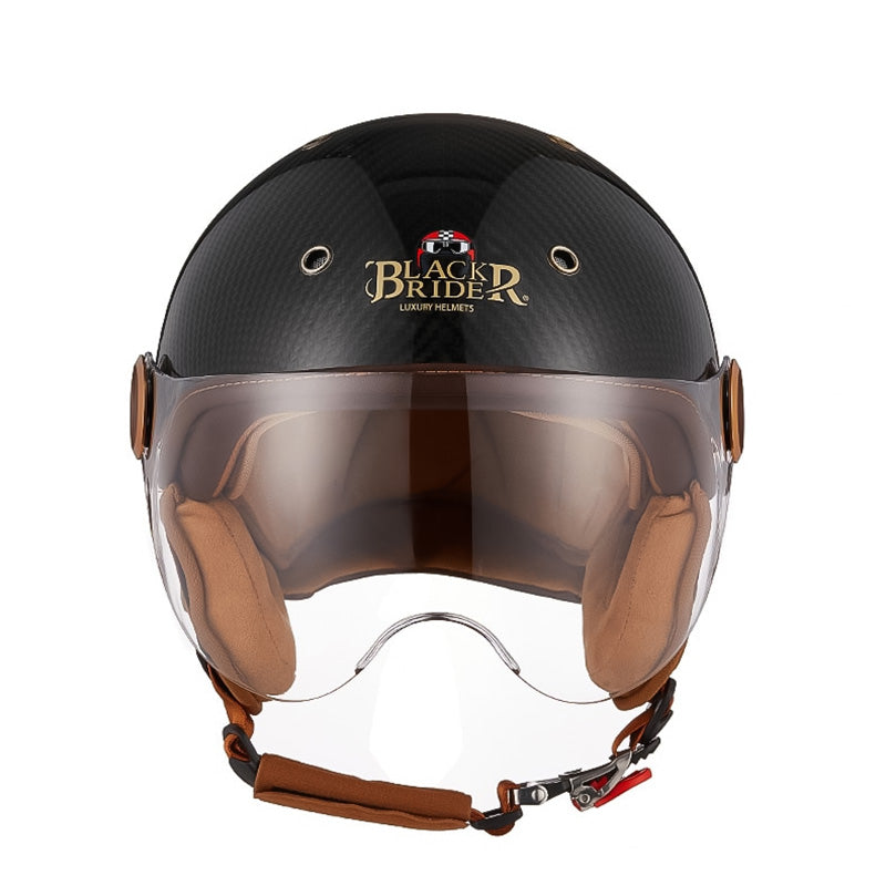 Casco Ultraligero de Fibra de Carbono para Motocicleta con Certificación CE