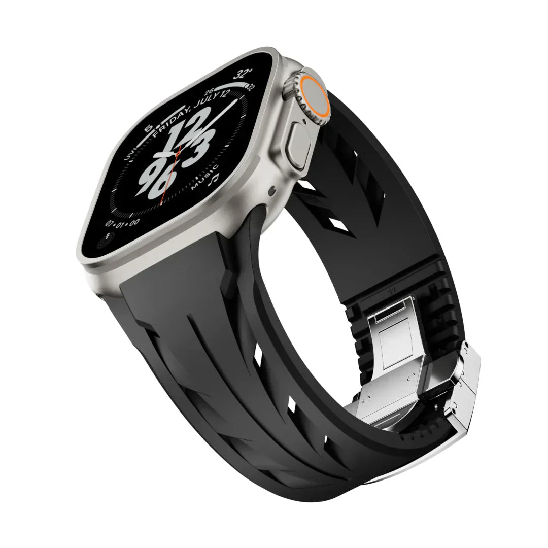 Pulseira de Borracha Liora FKM com Fivela Borboleta para Apple Watch