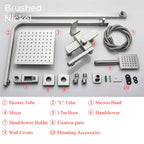 Nyra Dual Mixer Shower System With Handheld Rain Spray