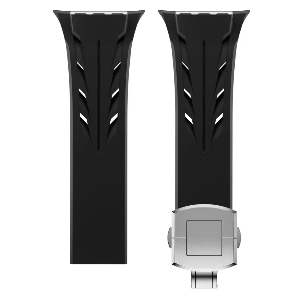Pulseira de Borracha Liora FKM com Fivela Borboleta para Apple Watch