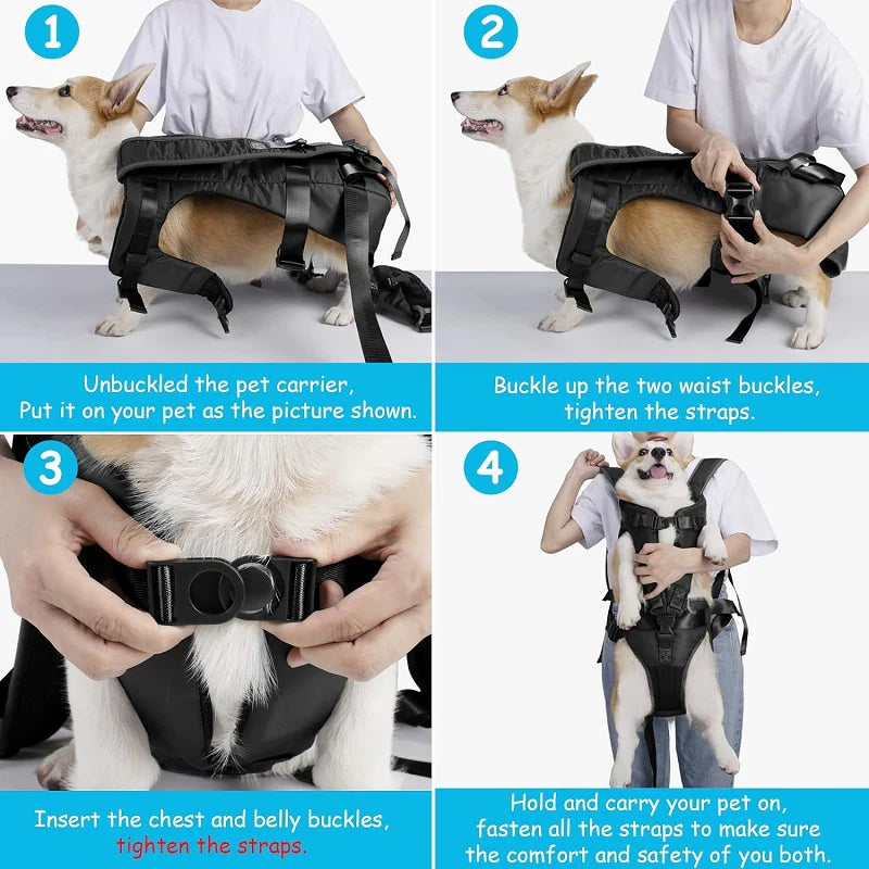 LumaTrail Front-View Dog Carrier Bag For Outdoor Adventures