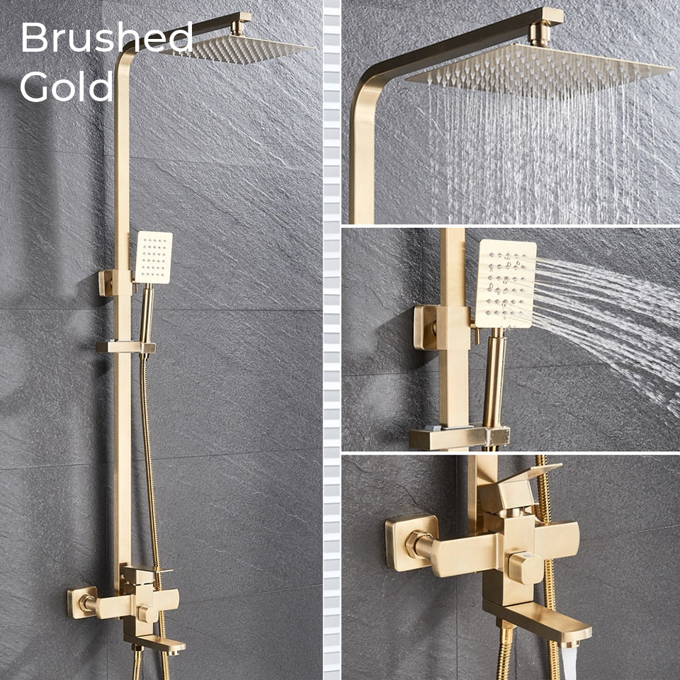 Nyra Dual Mixer Shower System With Handheld Rain Spray