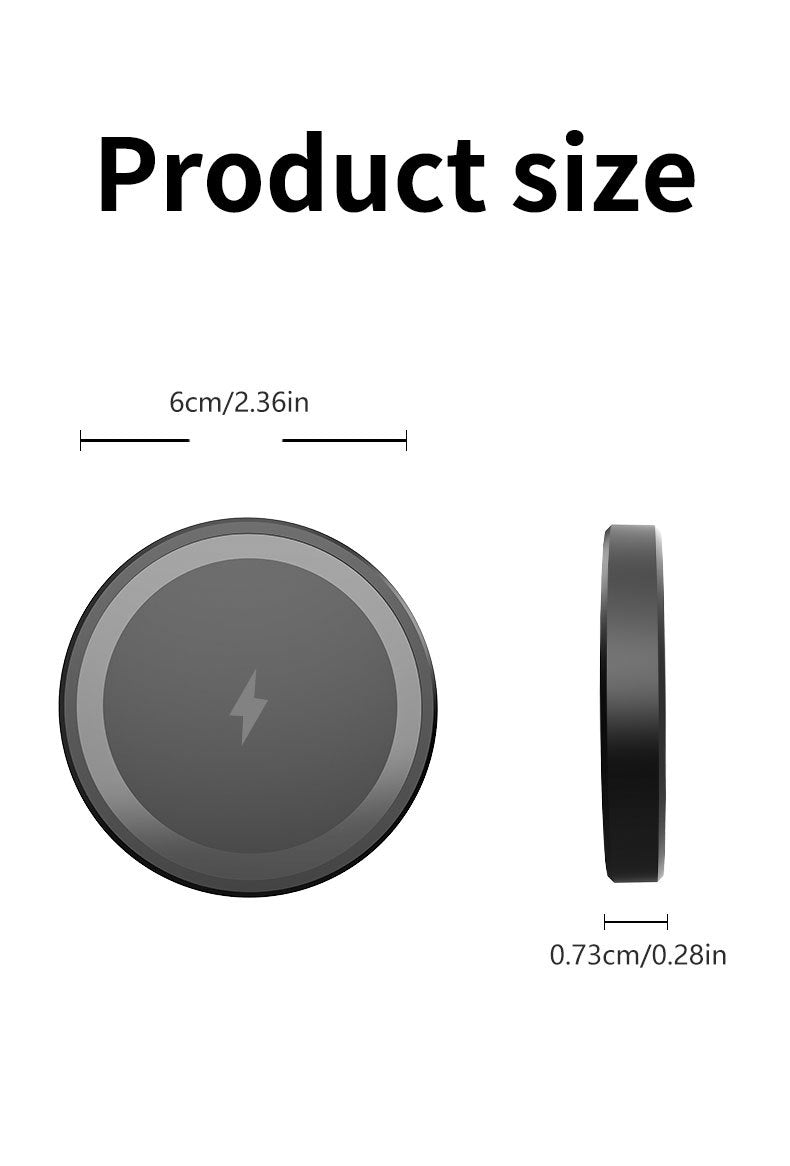 Chargeur magnétique pop-up 15W avec support pour iPhone et Samsung compatible Qi