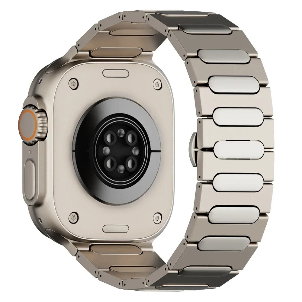 Tali Titanium Aureon Dengan Kunci Kupu-Kupu Untuk Apple Watch Ultra 1/2
