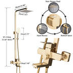 Nyra Dual Mixer Shower System With Handheld Rain Spray